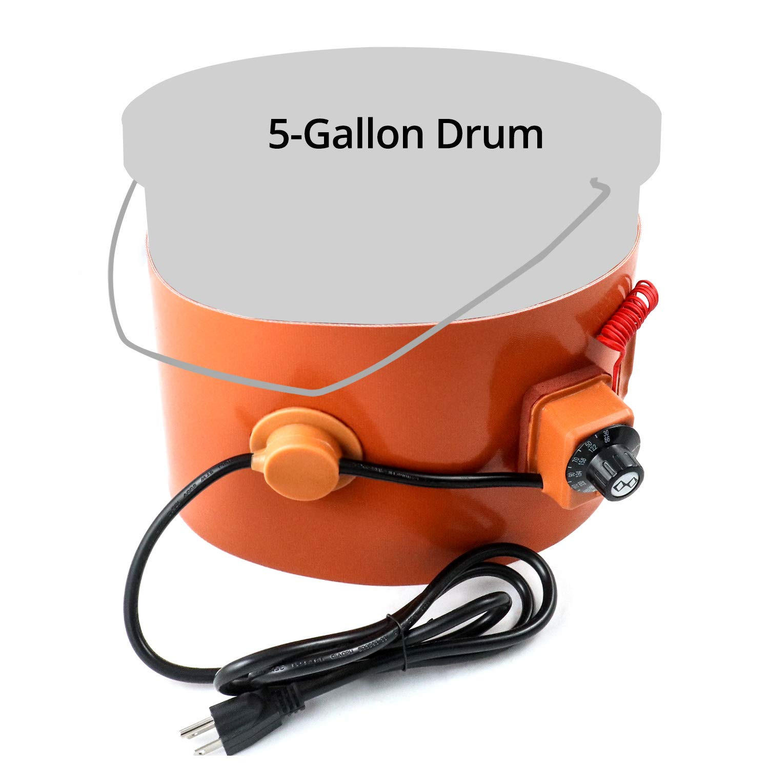 Metal Drum Heater, 800 Watt, 120 Volt, Grease Keg Heater, Insulated Band Heater