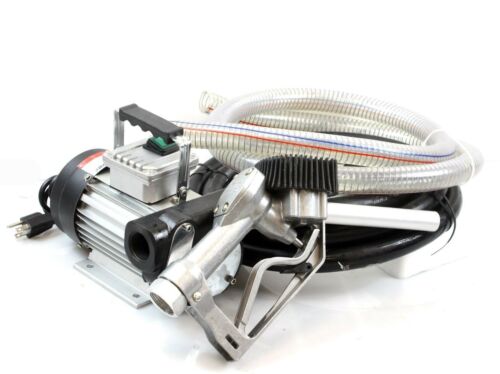 110v AC 16GPM Oil Transfer Pump Kit Fuel Diesel Biodiesel w/Digital Nozzle, Hose