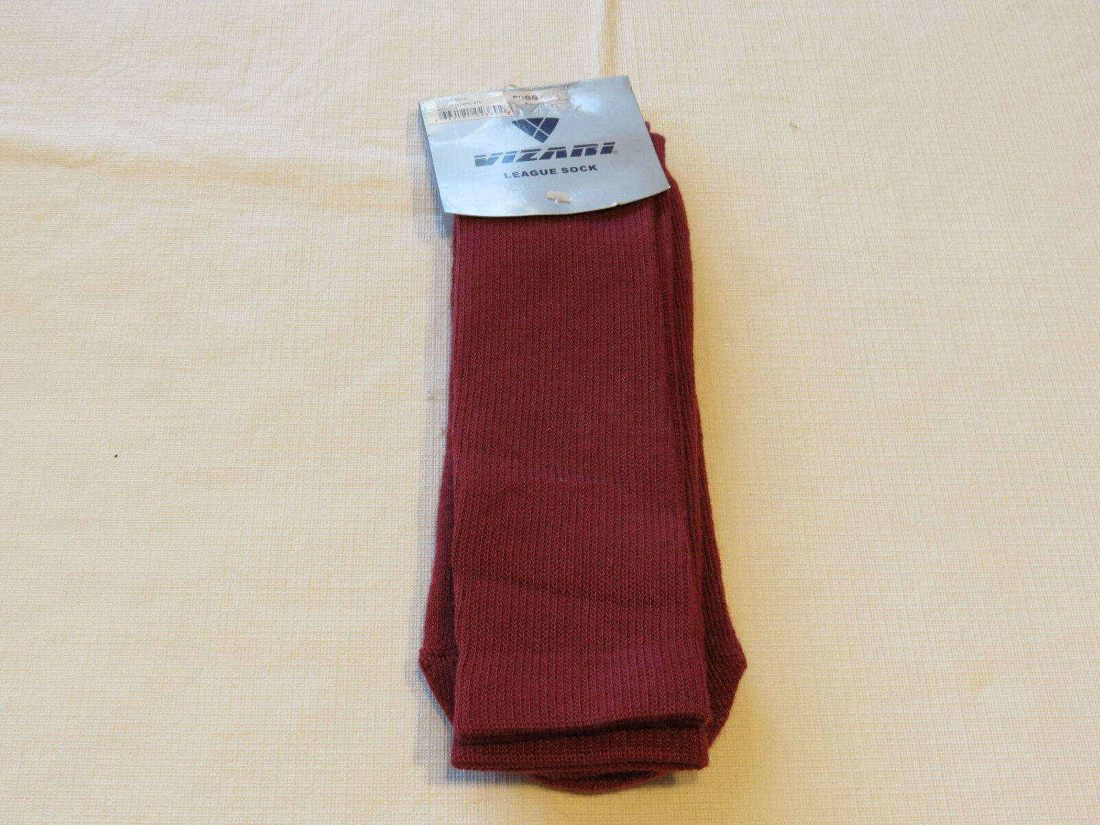 Vizari League Sock 1 pair socks30047 size intermediate 5-9 maroon NOS