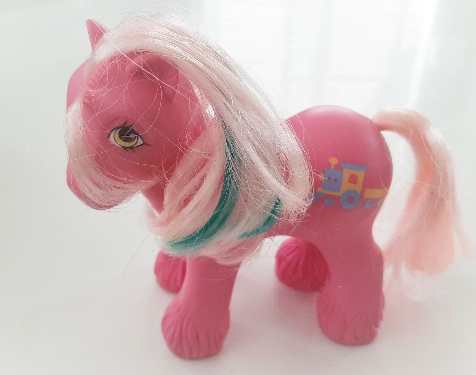 Vtg 1980s G1 My Little Pony Big Brother Steamer Tracks Made in Hong Kong