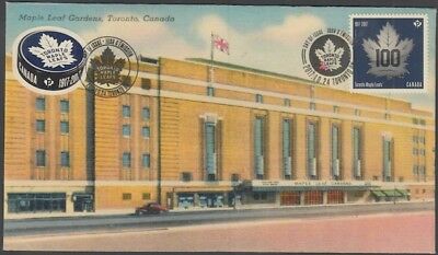 Canada # 3043-4.03 Toronto Maple Leafs 100th Anniversary First Day Cover