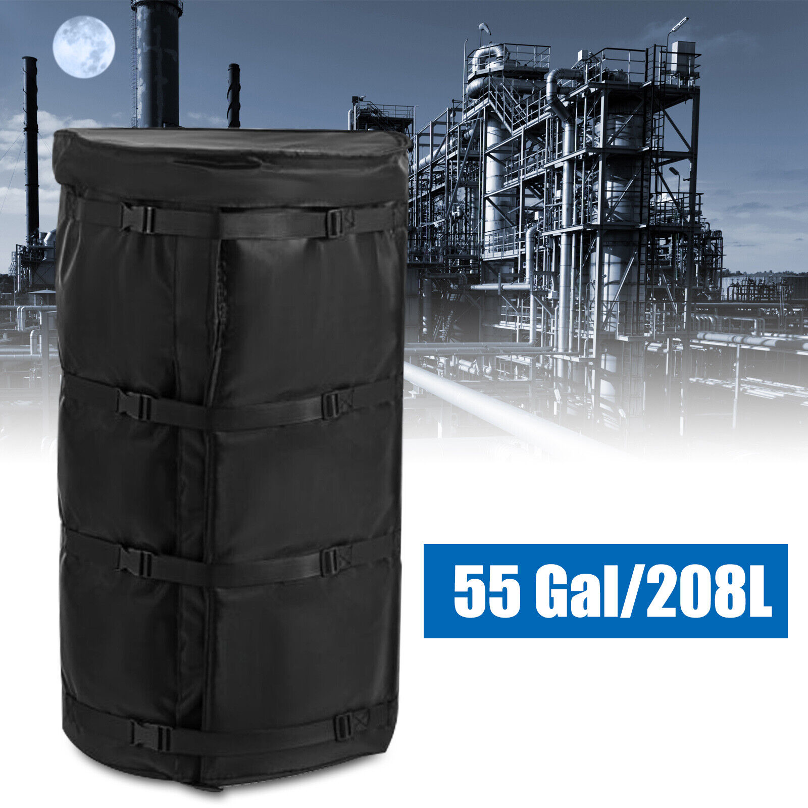 55 Gallon Drum Blanket Heater,Industrial Heating Blanket with Adjustable Belt