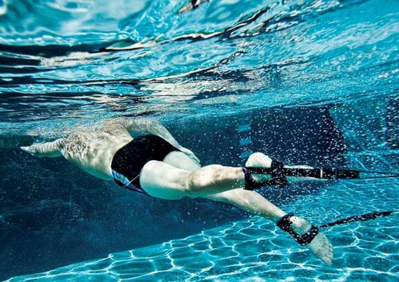 Aqua Sphere Stationary Swimmer Ankle Strap Swim Lap Swimmer Training 1003219 New