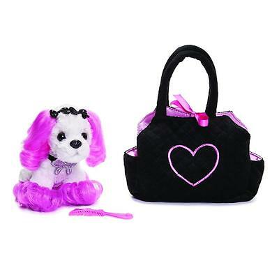 Princess Of Beverly Hills Plush And Carrier Set- Cute 90210 Dog - Comb Included!