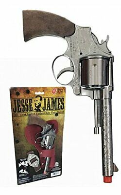 Jesse James Cap Gun Pistol & Holster Set Kid's Toy New Free Shipping Parris Mfg.
