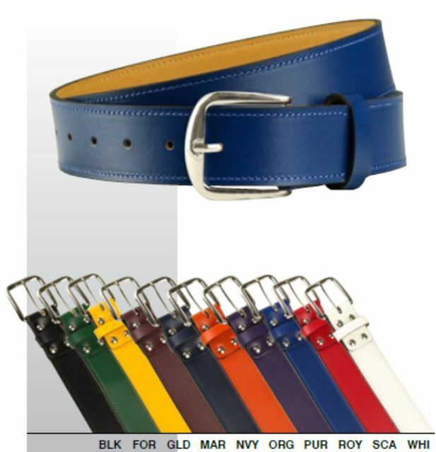 Champro Real Leather Baseball / Softball Belt 28" To 50" Waist In 10 Colors A063