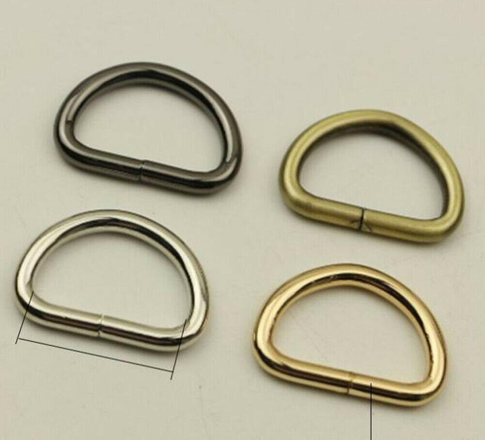 Hot Metal D Ring Buckle Hardware Accessories For Bag Handbag Chain #Q
