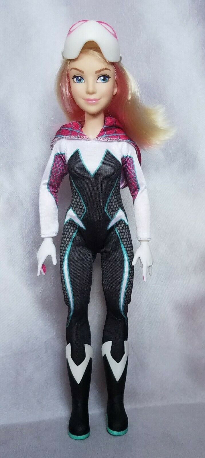 Ghost Spider doll Gwen Stacy Marvel Rising Secret Warriors superhero mask pink